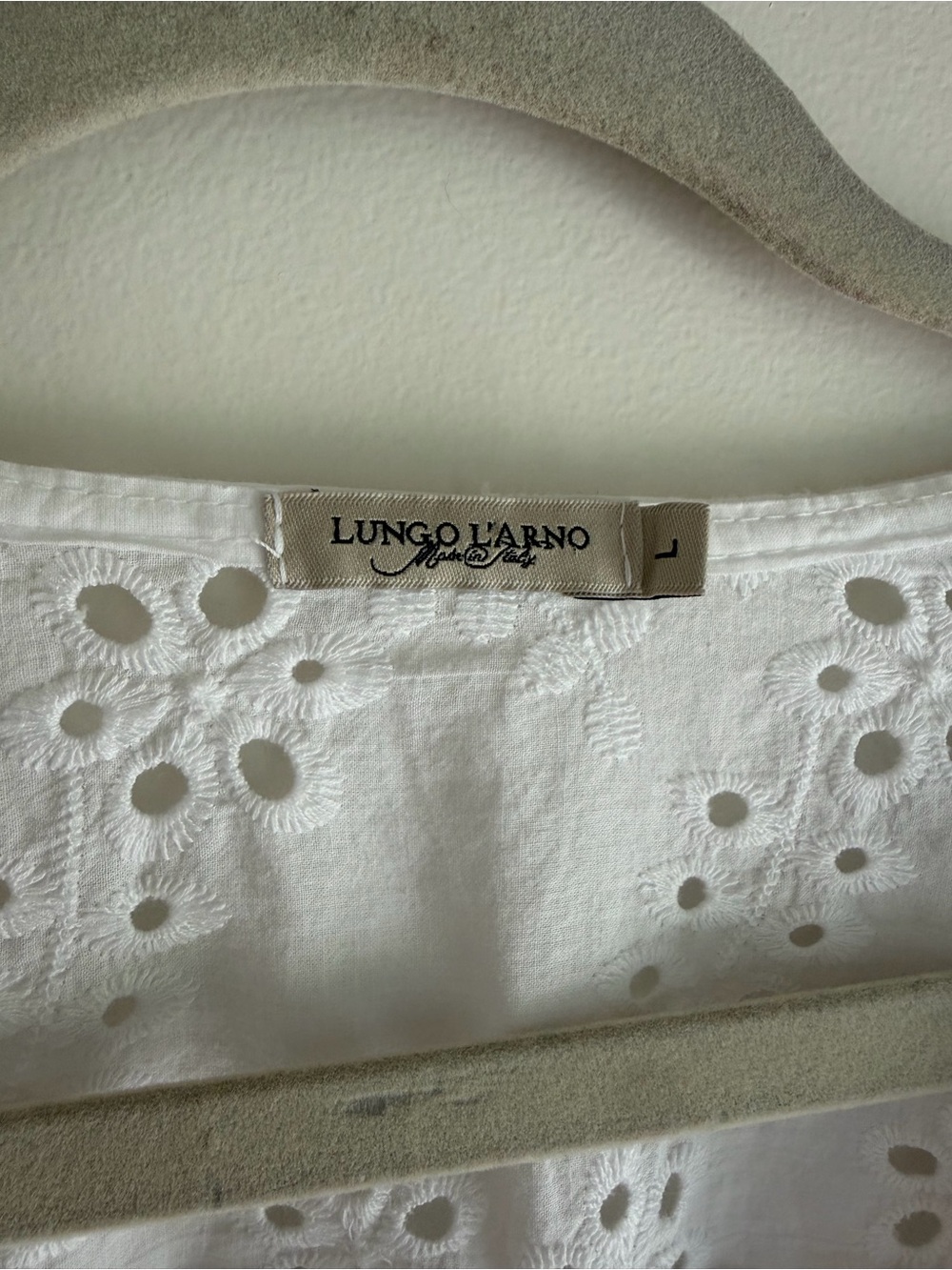 Lungo L'Arno 100% Linen White Pintuck Roll Sleeve Button Down Shirt Size L - Picture 7 of 8